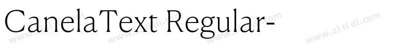CanelaText Regular字体转换